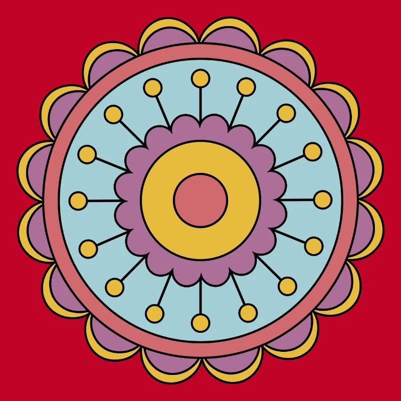 Cute Funky Hippie Boho Flower