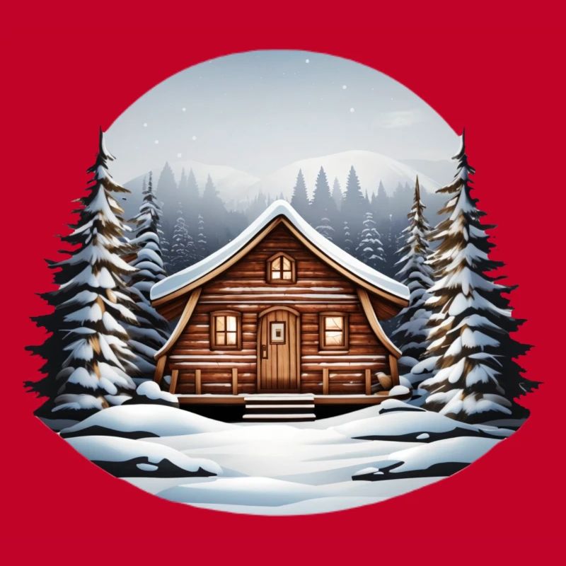 Cabane en bois, cabane de Noël