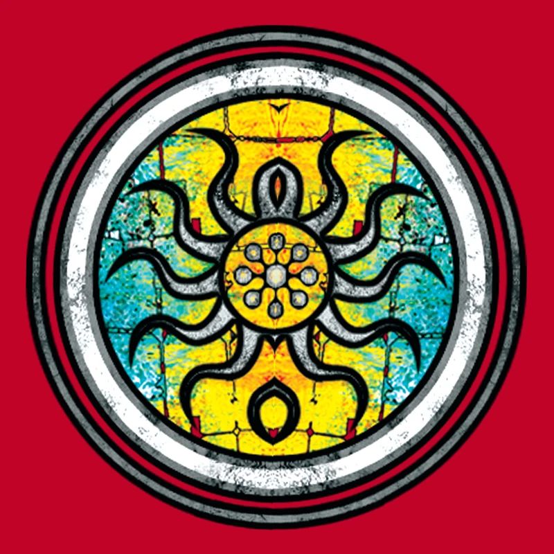 Abstract Krake mit Mandala-Muster