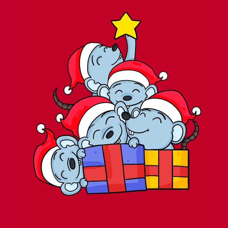 Arbre de Noël de l’arbre de Noël de la souris