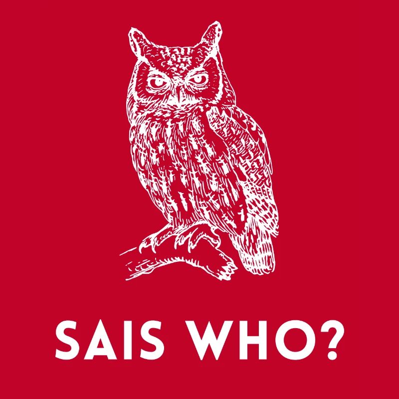 Sais Who Owl Skeptic Questioning Humor Tee