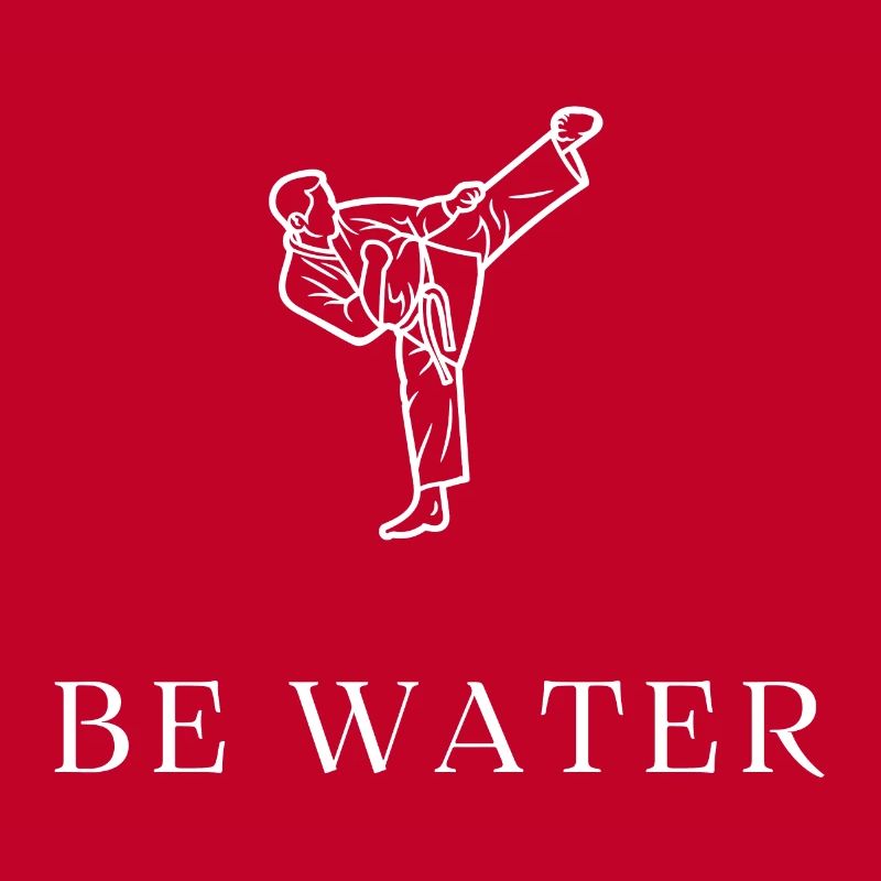 Be Water Martial Arts Mindset Motivation Tee
