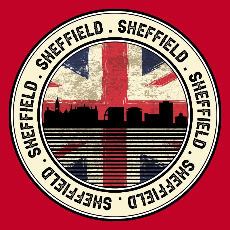 Sheffield Skyline Drapeau Union