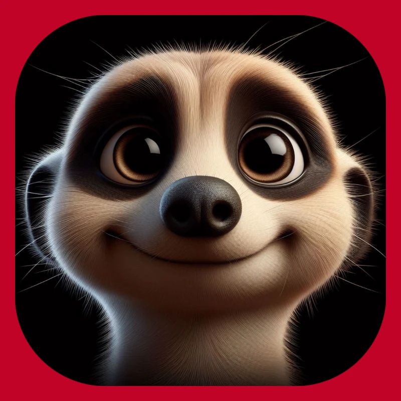 Suricate amical avec de grands yeux