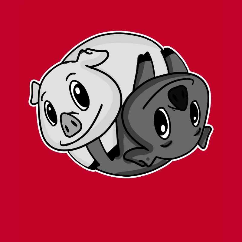 Cochons Yin Yang
