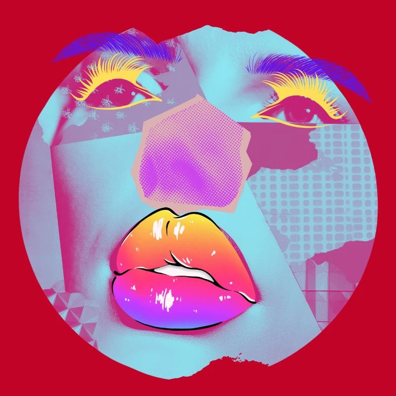 Collage lumineux Pop Art