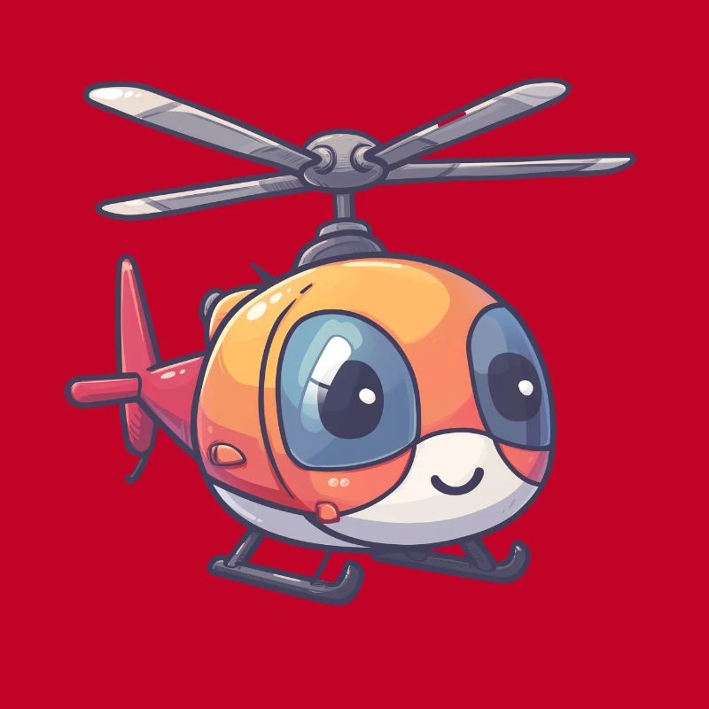 Smiling helicopter