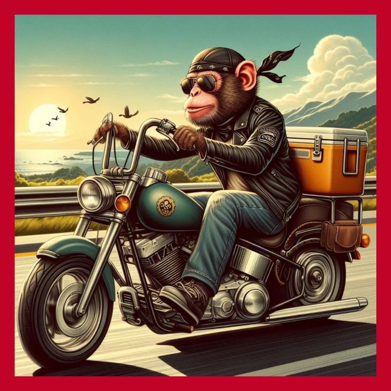Singe à moto
