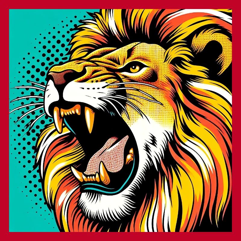 Lion Pop Art