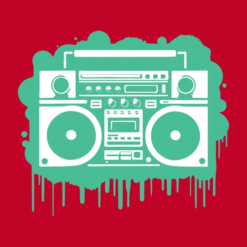 Cyan Ghettoblaster