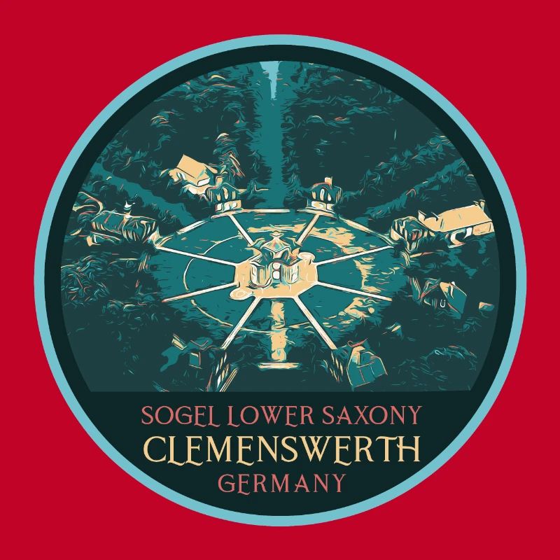 Illustration Clemenswerth Castle, Germany