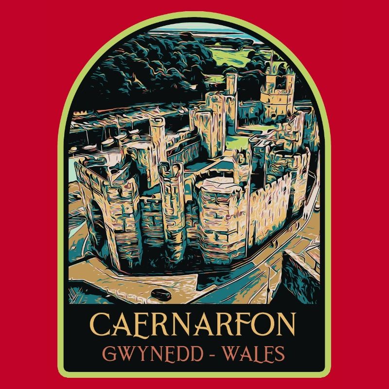 Illustration Château Caernarfon, Galles, RU