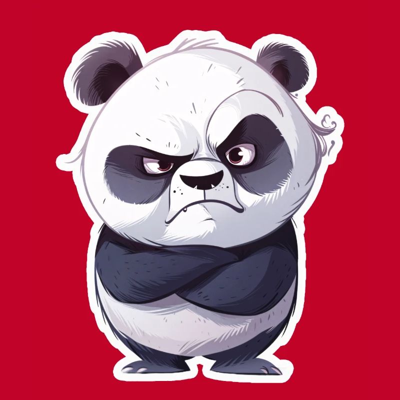 Panda offensé pris