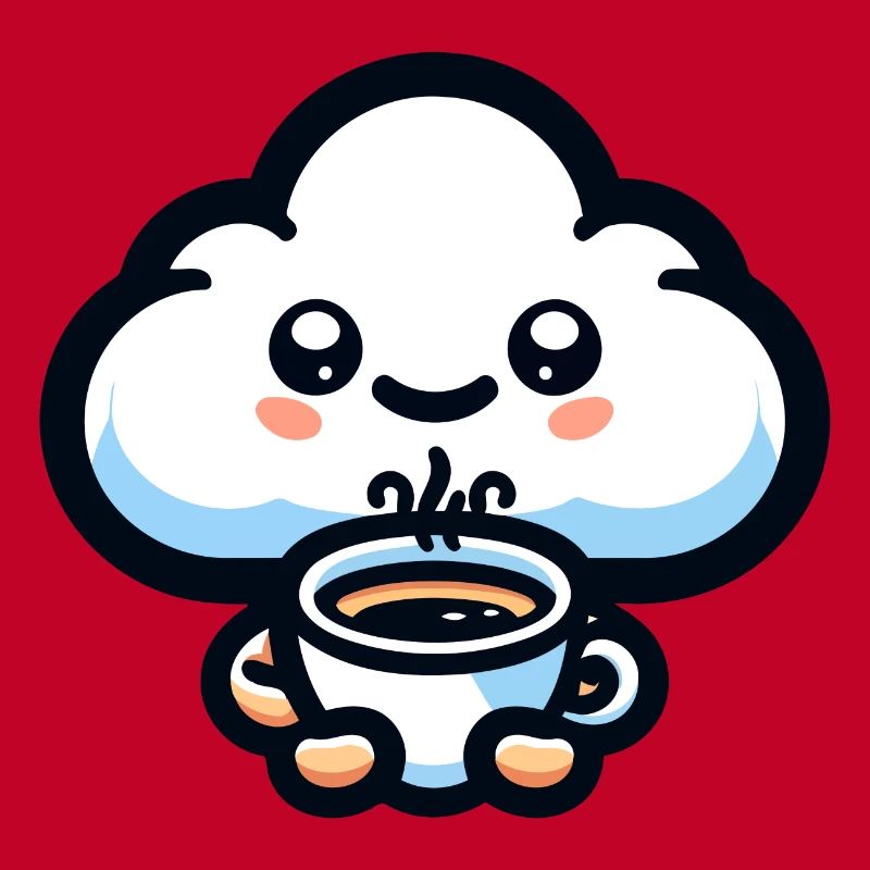 Caffeine Cumulus: The Cheerful Cloud