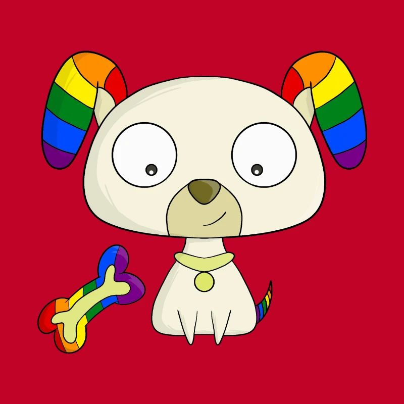 Regenbogen-Welpe