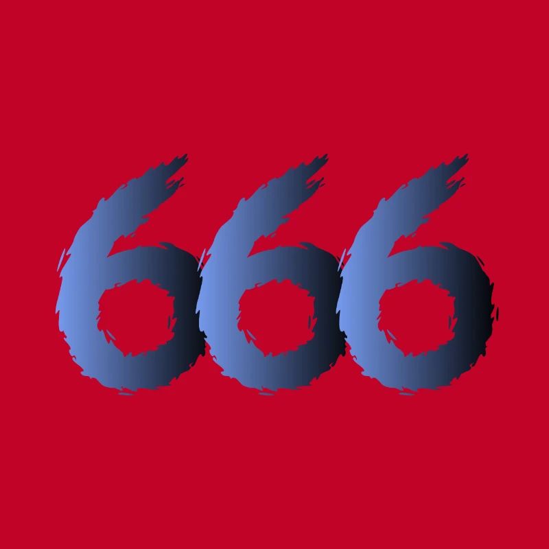 666 Symbole de Satan - Diable - Mal