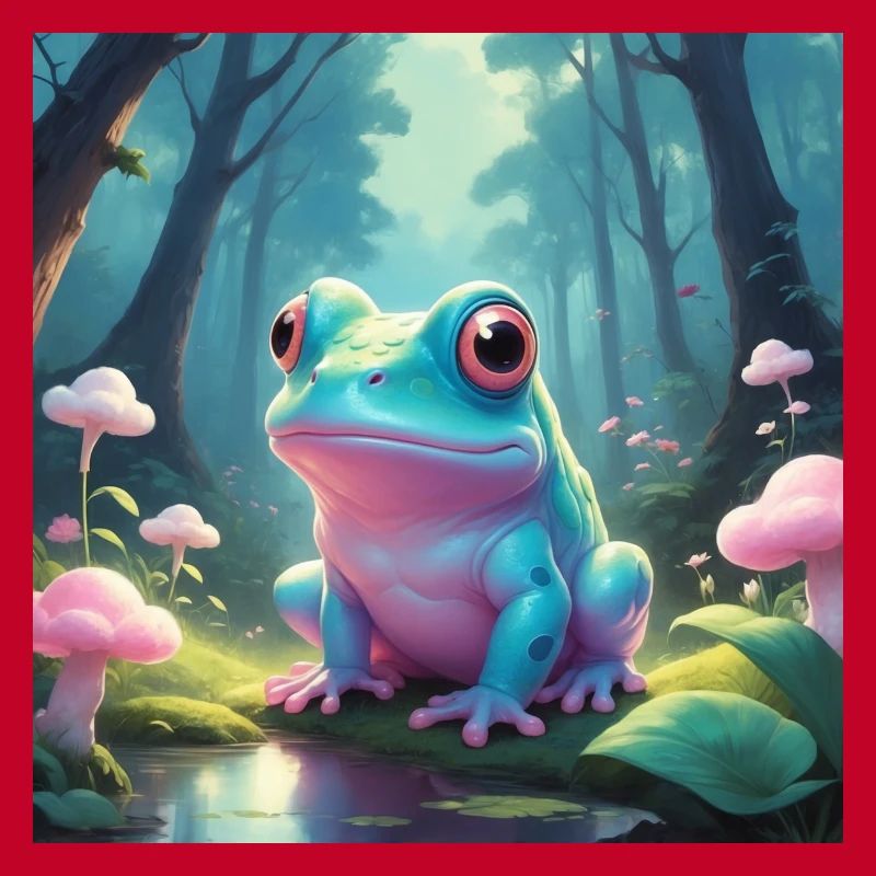 Grenouille dans la forêt de conte de fées