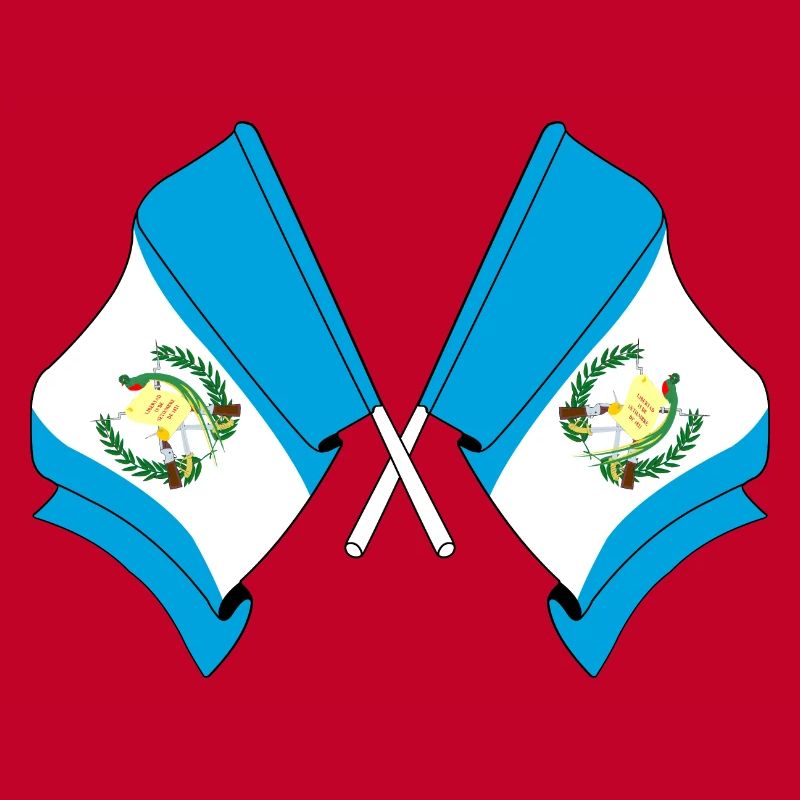 Two flags Guatemala