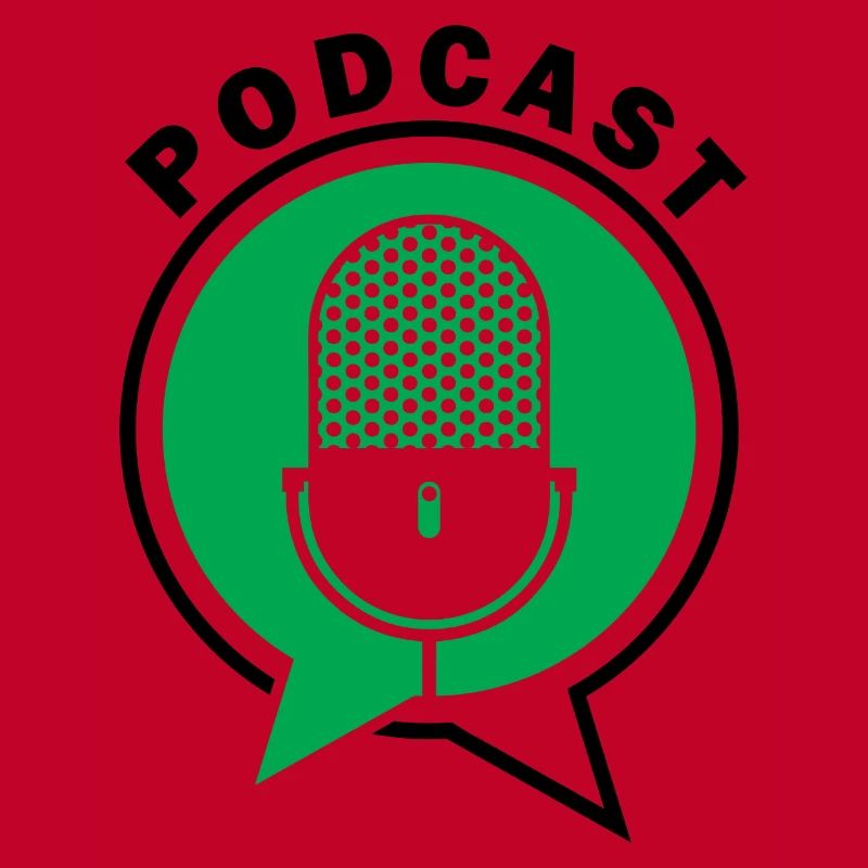 Podcast Microphone Speech Bubbles