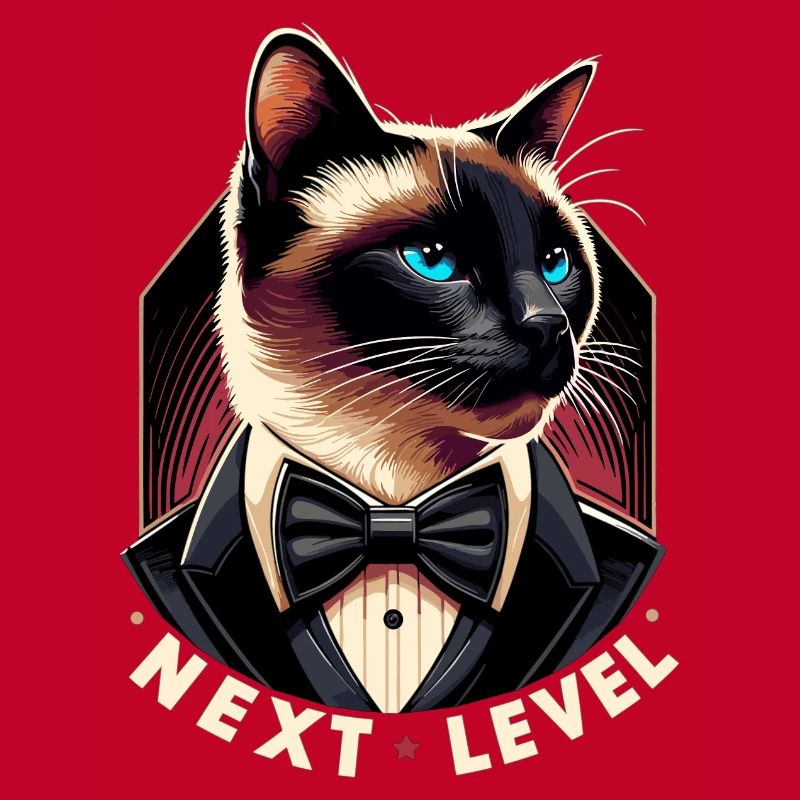 Siamese Cat Siamese Cat Next Level Suit Gift