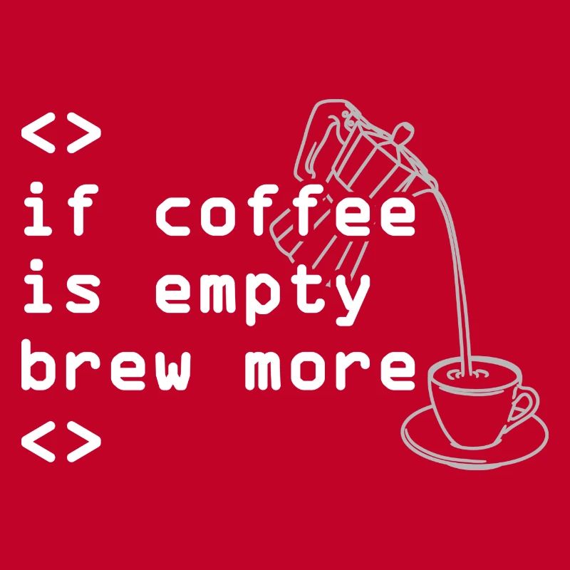 Kaffee Code Spruch Mehr Brühen