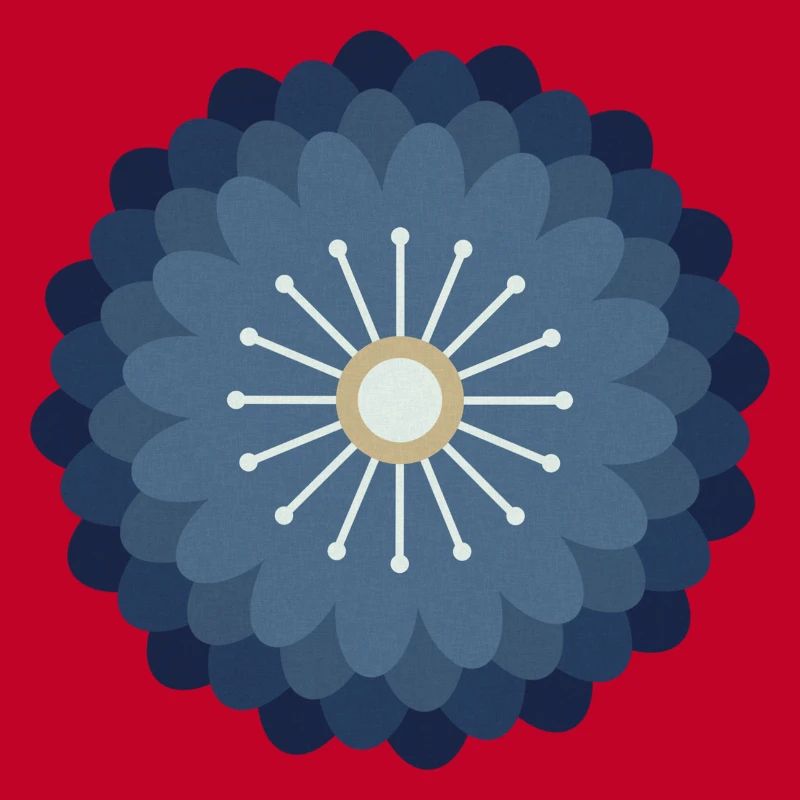 Crème bleue et fleur d’or