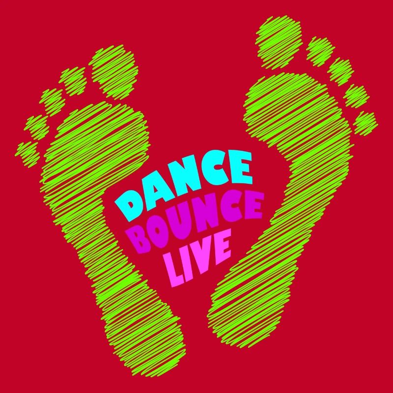 Dance Bounce Live barefoot NEON green