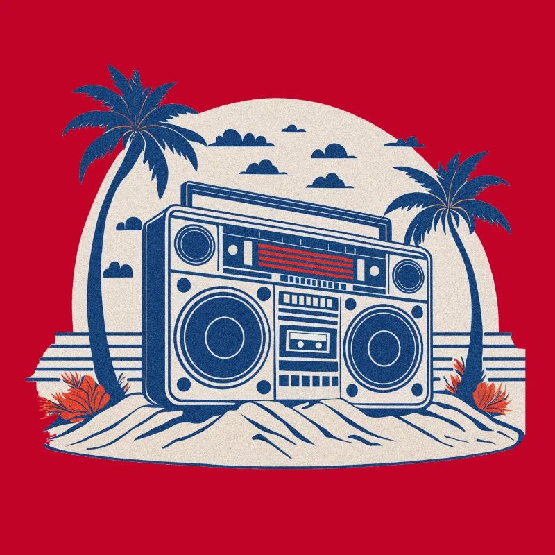 Vintage-Musik-Ghettoblaster