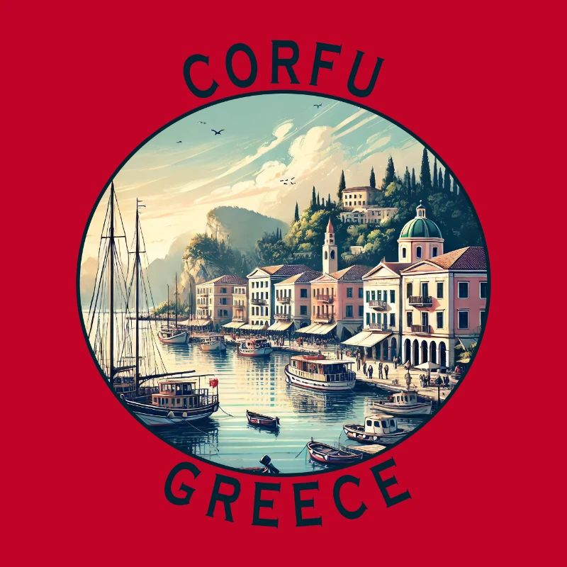 Design de voyage à Corfou en Grèce