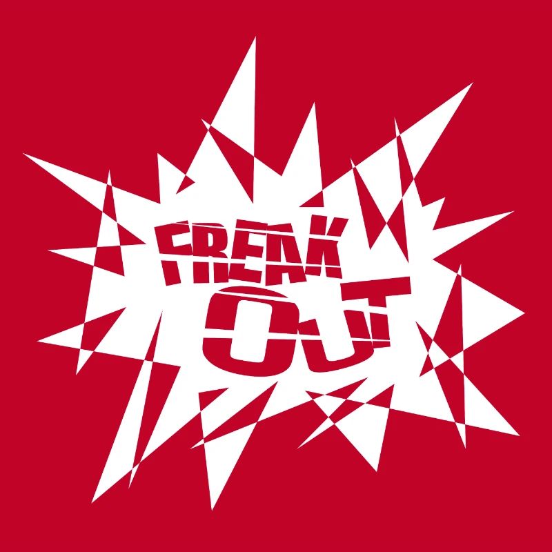 Kantiger Explosionsburst Text