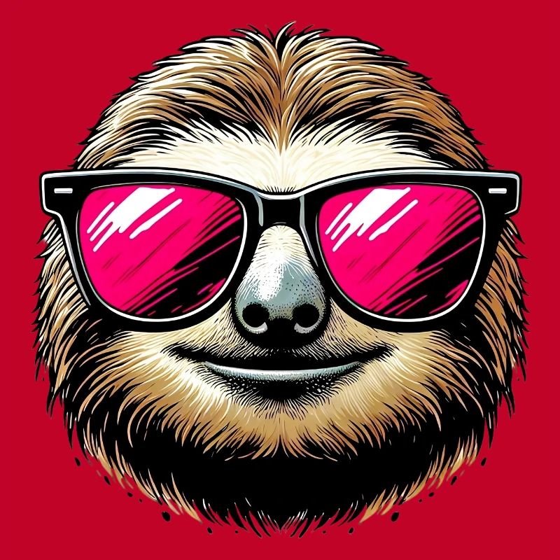 Faultier mit Sonnenbrille