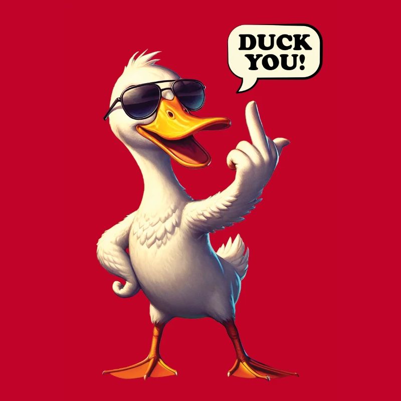 Funny Comic "DuckYou" Duck