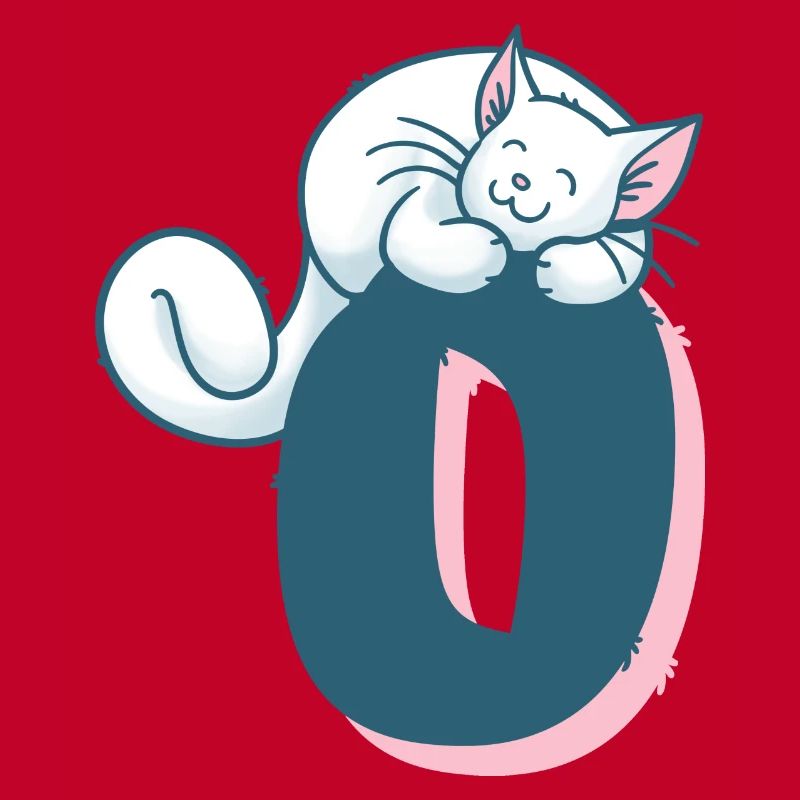 Katze Buchstabe O