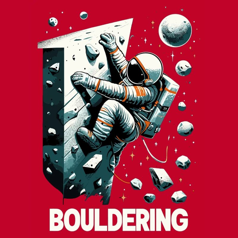 Bouldering Astronaut Spaceman Gift