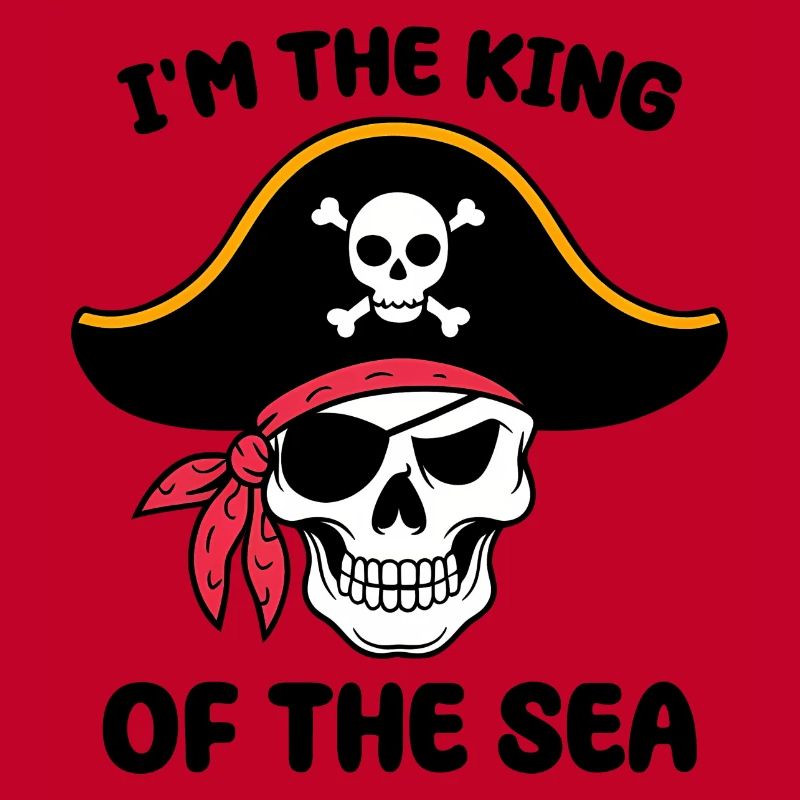 Pirate skull with eye patch
