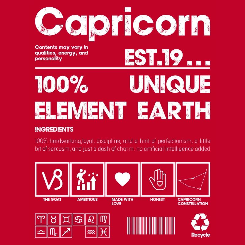 Capricorne Terrestre 100 % Élément