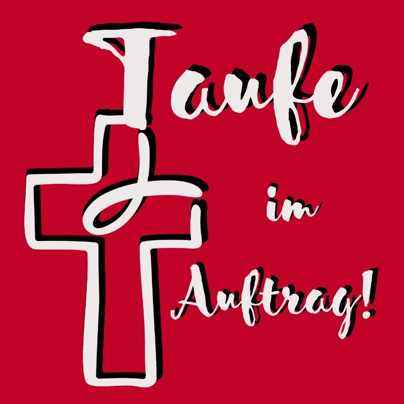 Baptism in order 3D effect Fish dives into the cross