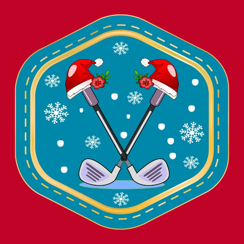 FÊTE DE NOËL PARCOURS DE GOLF GOLF JOUER