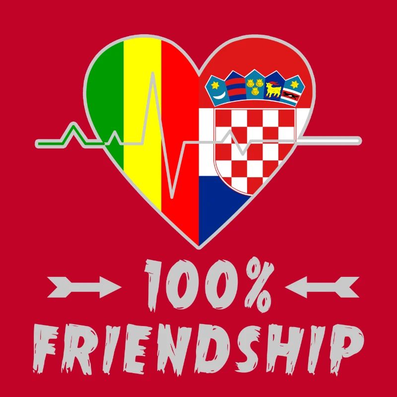 Mali und Kroatien 100% Freundschaft