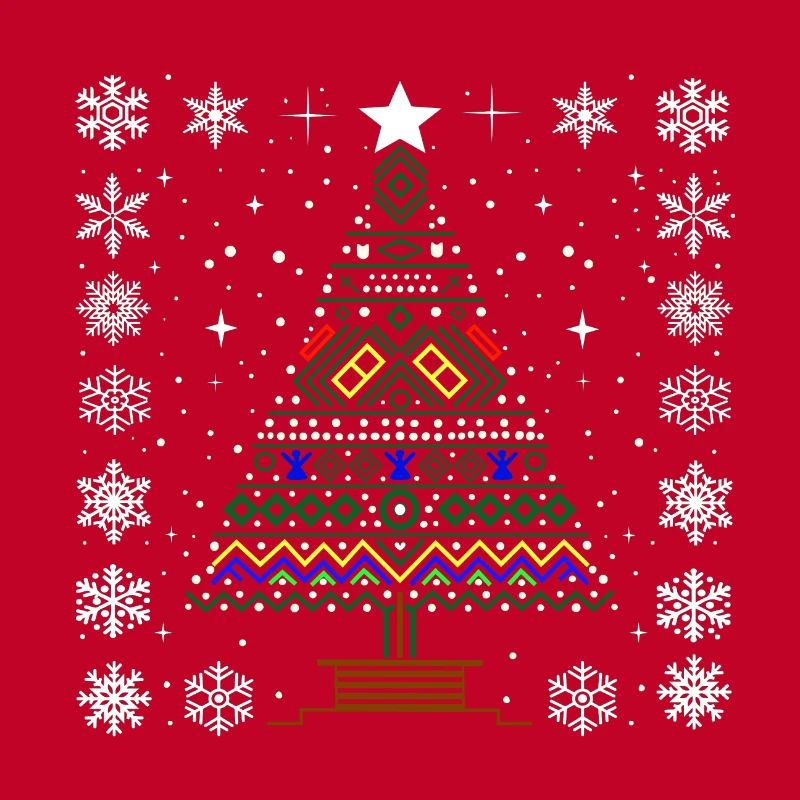 Noël moche : design de Noël coloré