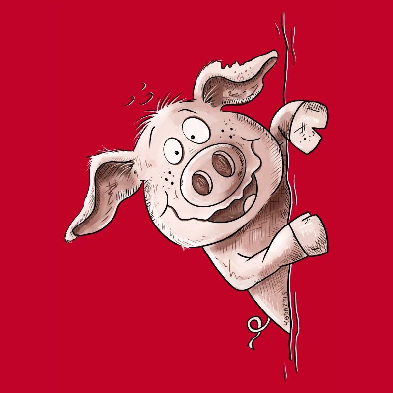 Drolliges Schweinchen Schwein Wutz Wutzchen