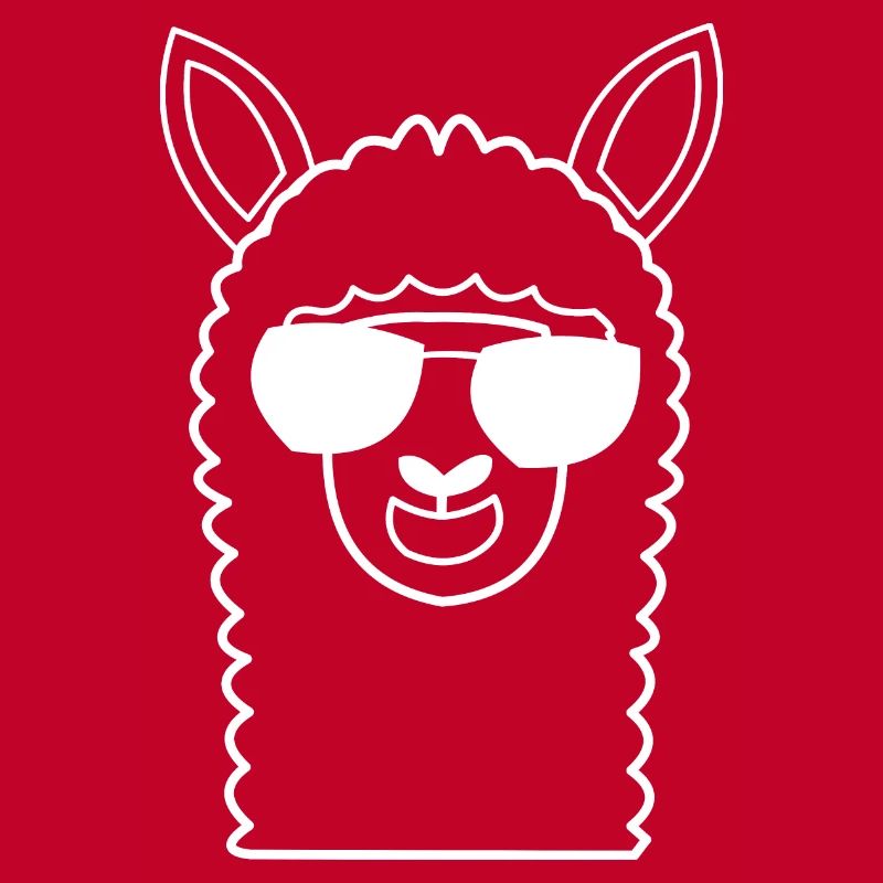 Lama avec lunettes de soleil