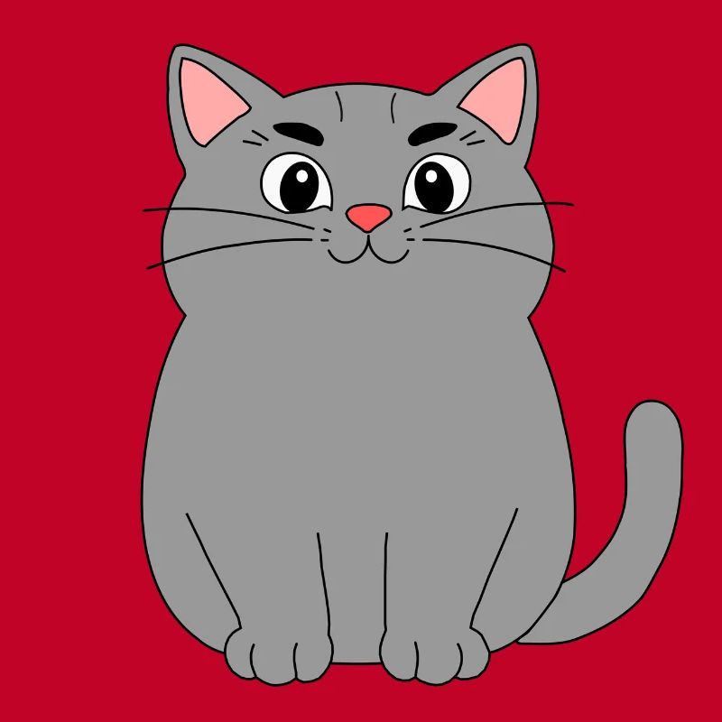 Graue Katze