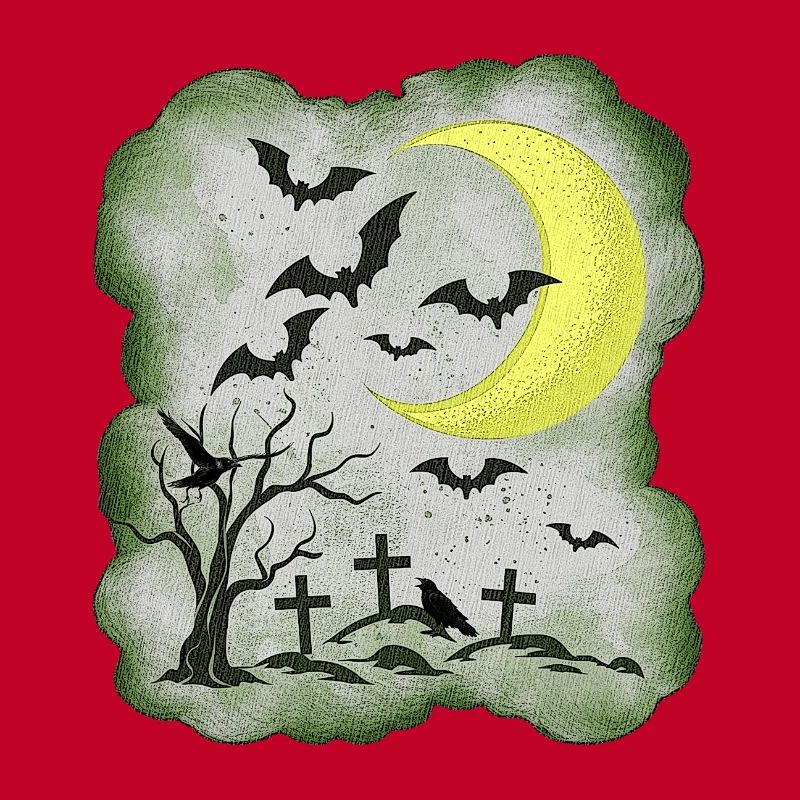 Friedhöfe, gräber, Mondsichel, verregnet