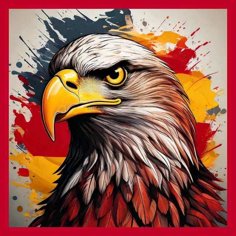 Explosion de l’œuvre d’art Eagle Head