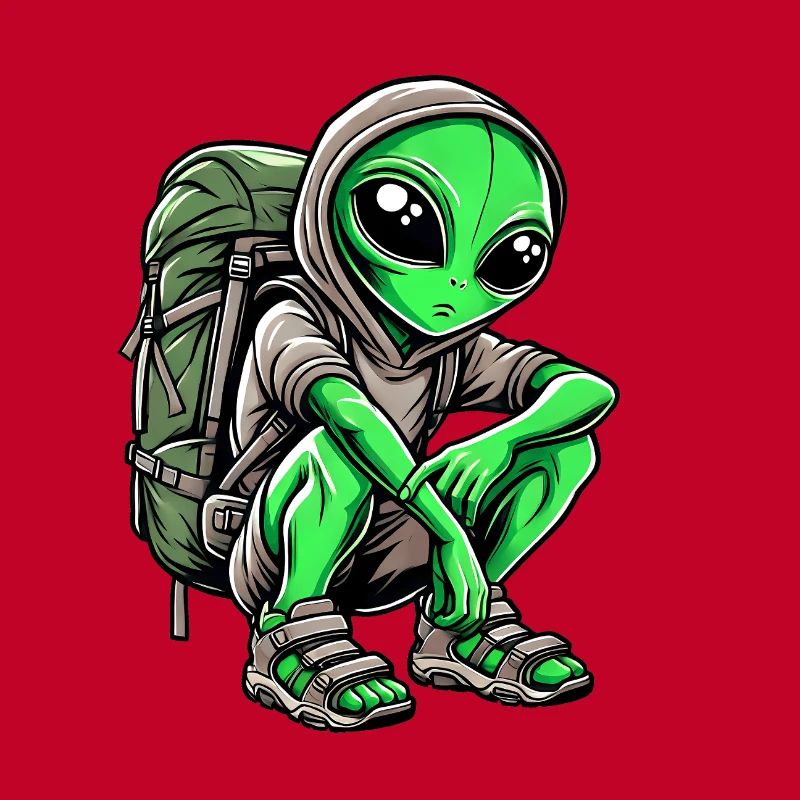 Alien Backpacker Design