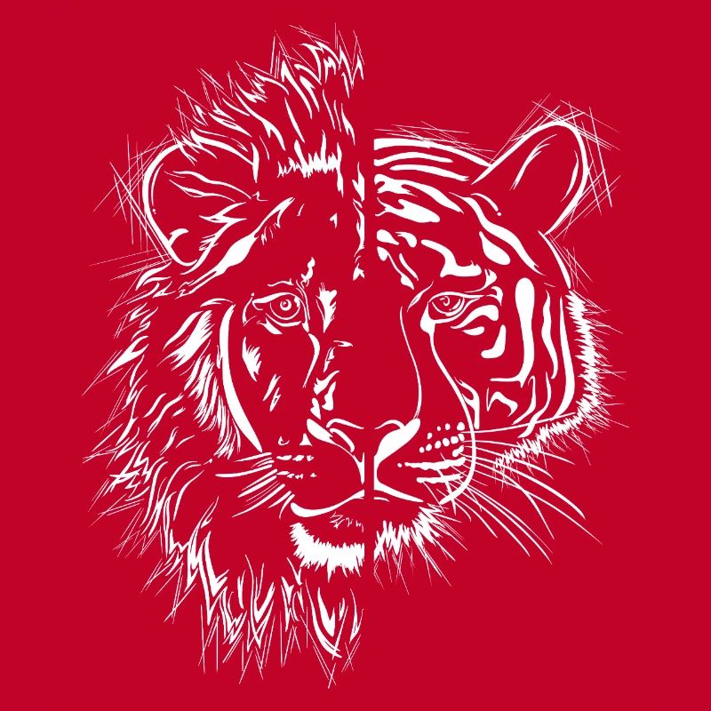 halb Löwe halb Tiger