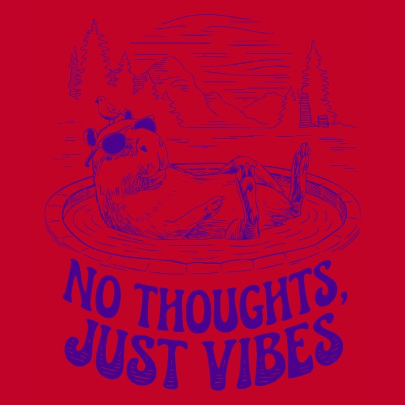 Pas de pensées, juste des vibrations Chill Capybara