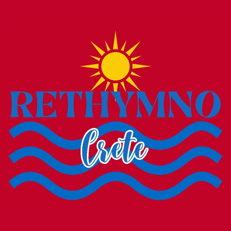 Rethymno Sunset Wave Design