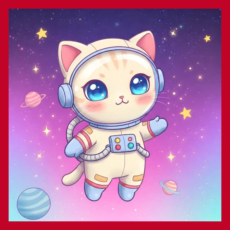 Chaton astronaute